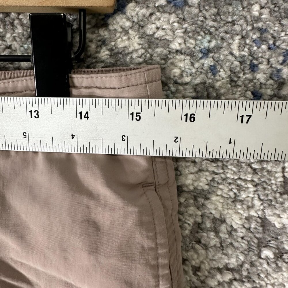AllSaints Shorts Mens Small Taupe Ramskull Swim Trunks Mesh Lined Elastic Waist - Picture 2 of 9